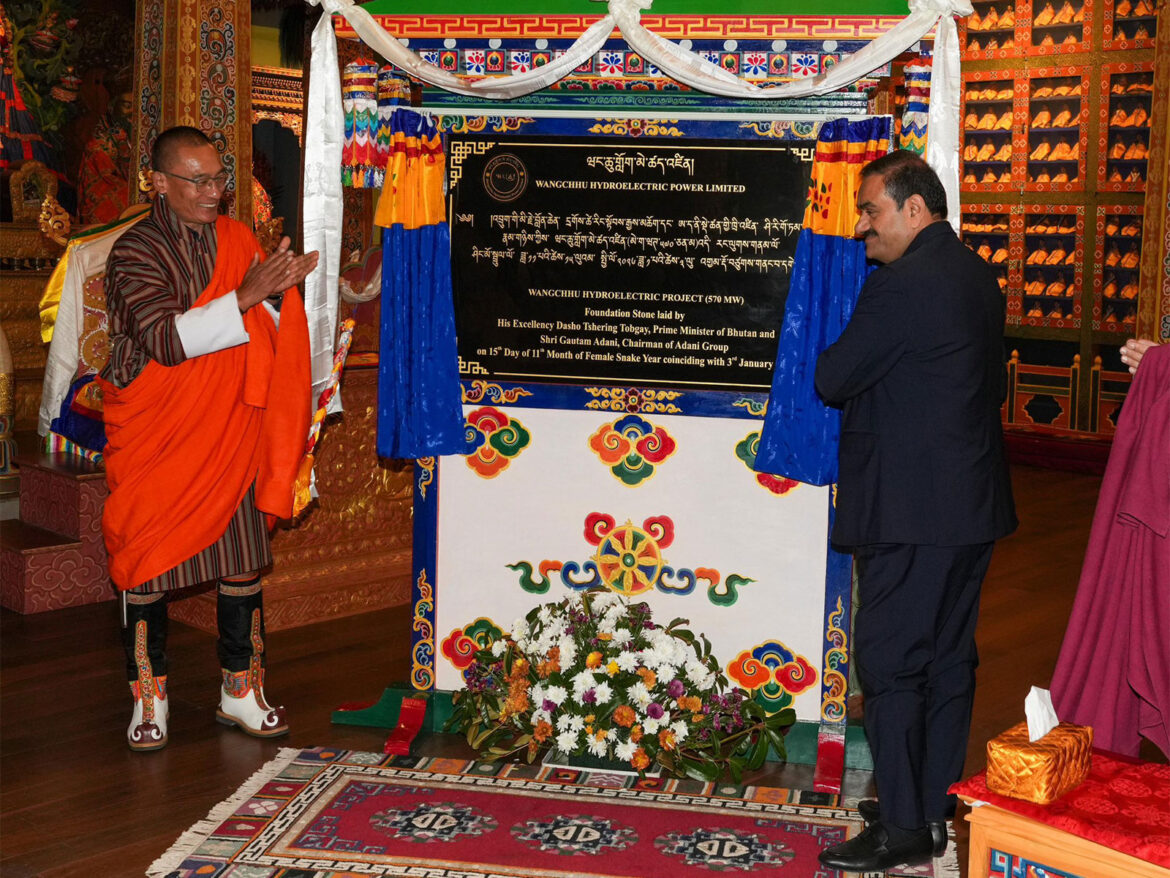 Adani Group Commences 570 MW Wangchhu Hydropower Project in Bhutan